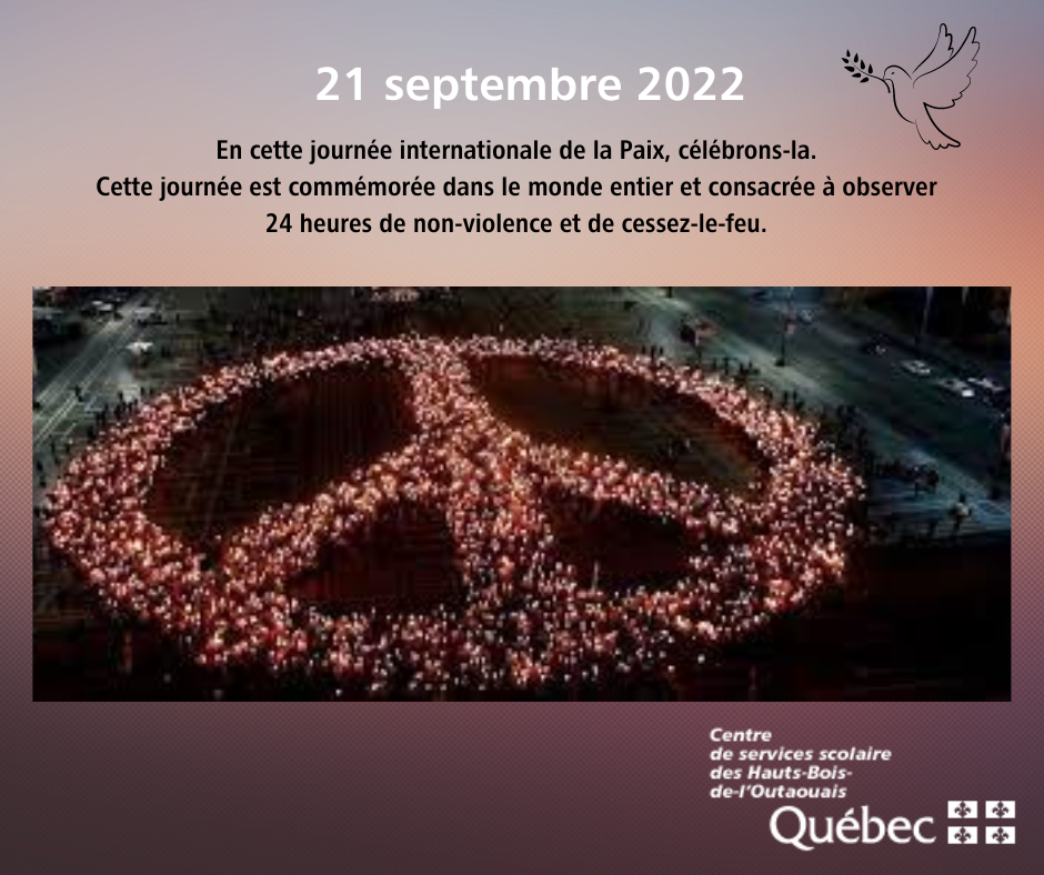 La Journée Internationale de la PAIX