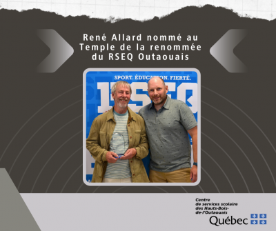René Allard nommé au Temple de la renommée du RSEQ Outaouais