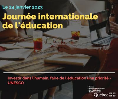 Le 24 janvier est la journée internationale de l’éducation
