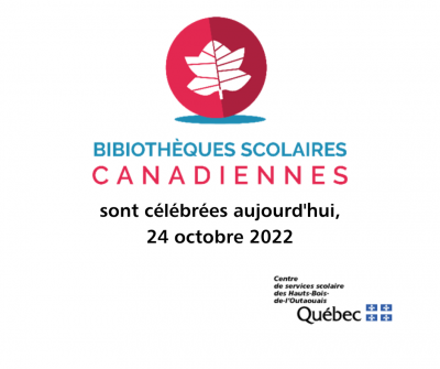 Le 24 octobre on célèbre la Journée nationale des bibliothèques scolaires canadiennes