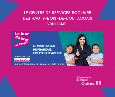 Le 24 novembre 2022 est la Journée internationale des professeurs de français