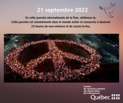 La Journée Internationale de la PAIX
